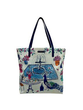 Kate Spade Full Plume Garden Blue Francis Tote Bag